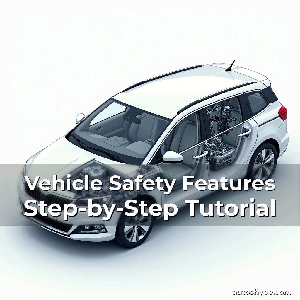 Artistic representation for Vehicle Safety Features Step-by-Step Tutorial