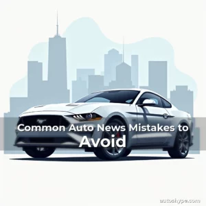 Artistic representation for Common Auto News Mistakes to Avoid