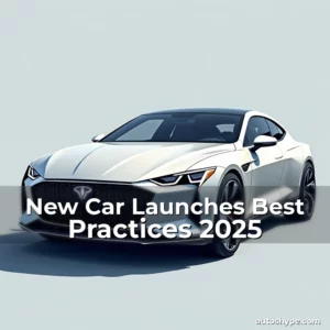 Artistic representation for New Car Launches Best Practices 2025