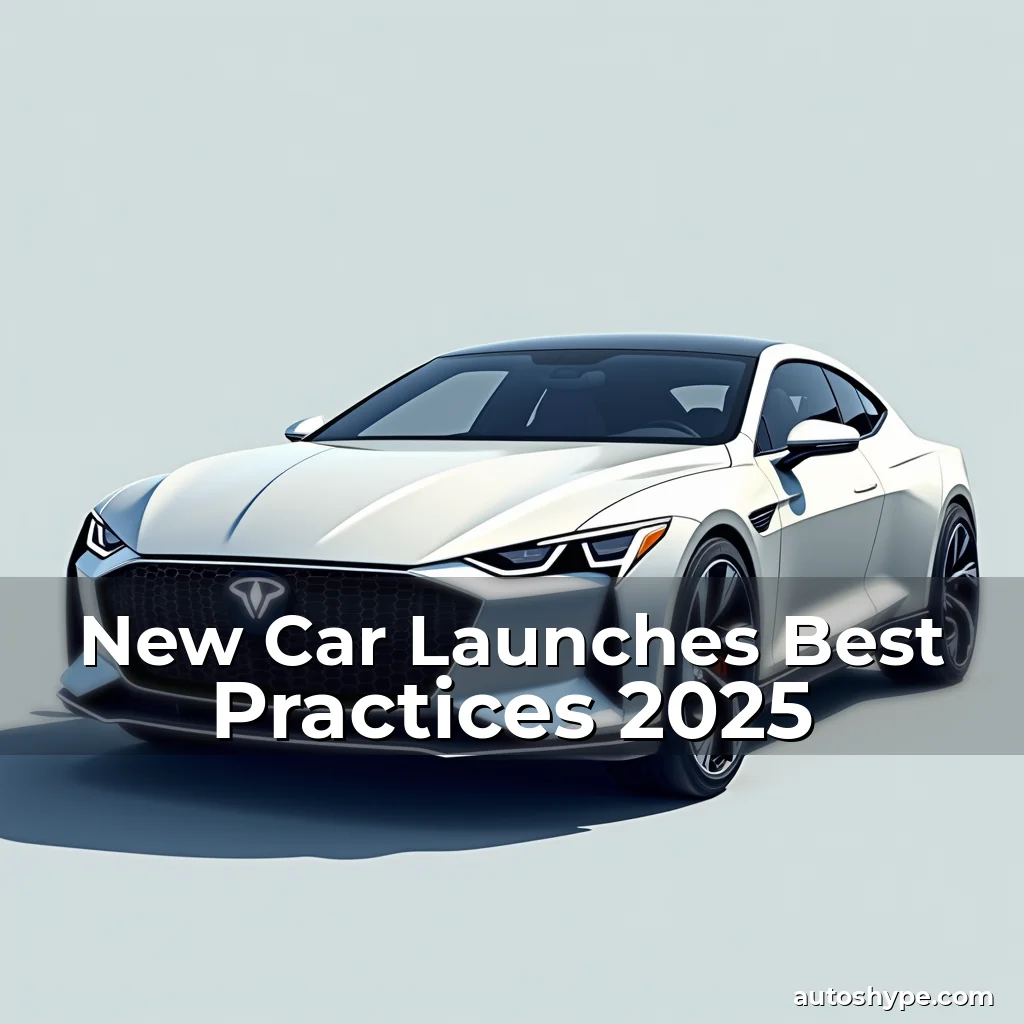 Artistic representation for New Car Launches Best Practices 2025