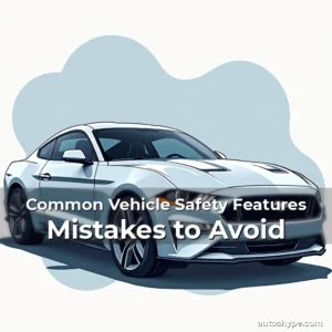 Artistic representation for Common Vehicle Safety Features Mistakes to Avoid