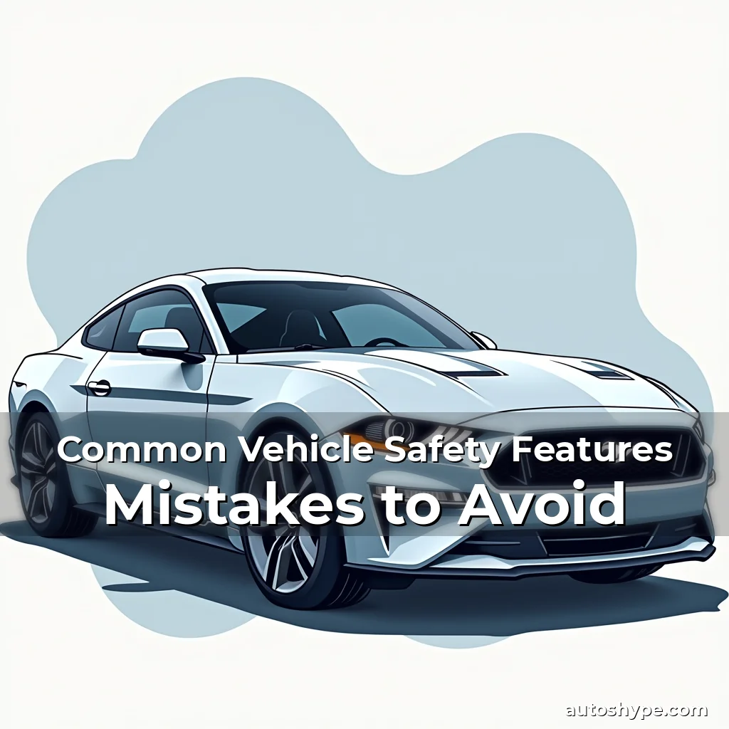 Artistic representation for Common Vehicle Safety Features Mistakes to Avoid