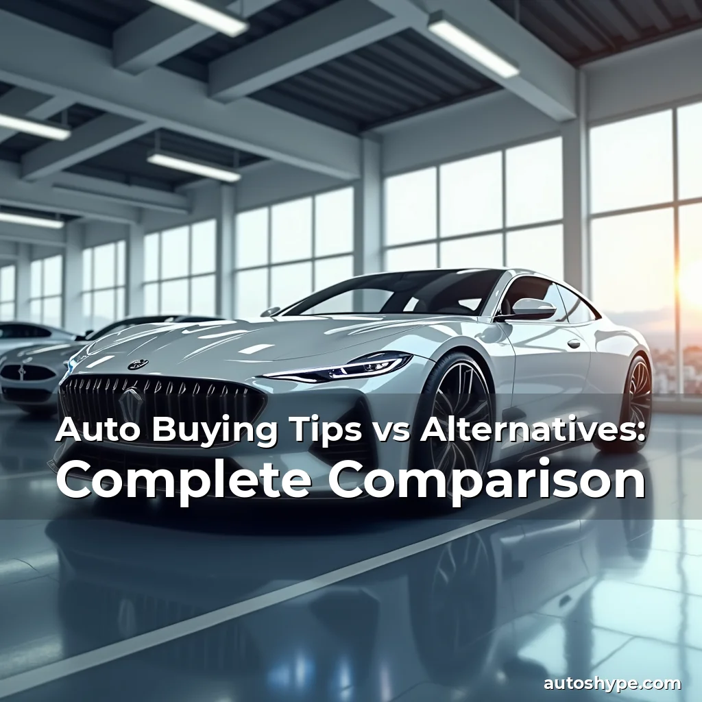 Artistic representation for Auto Buying Tips vs Alternatives: Complete Comparison