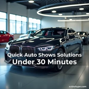 Artistic representation for Quick Auto Shows Solutions Under 30 Minutes