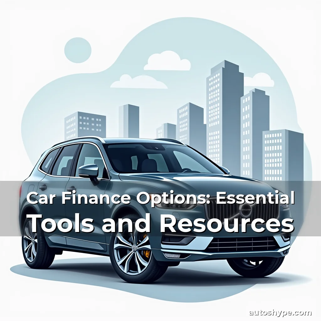 Artistic representation for Car Finance Options: Essential Tools and Resources