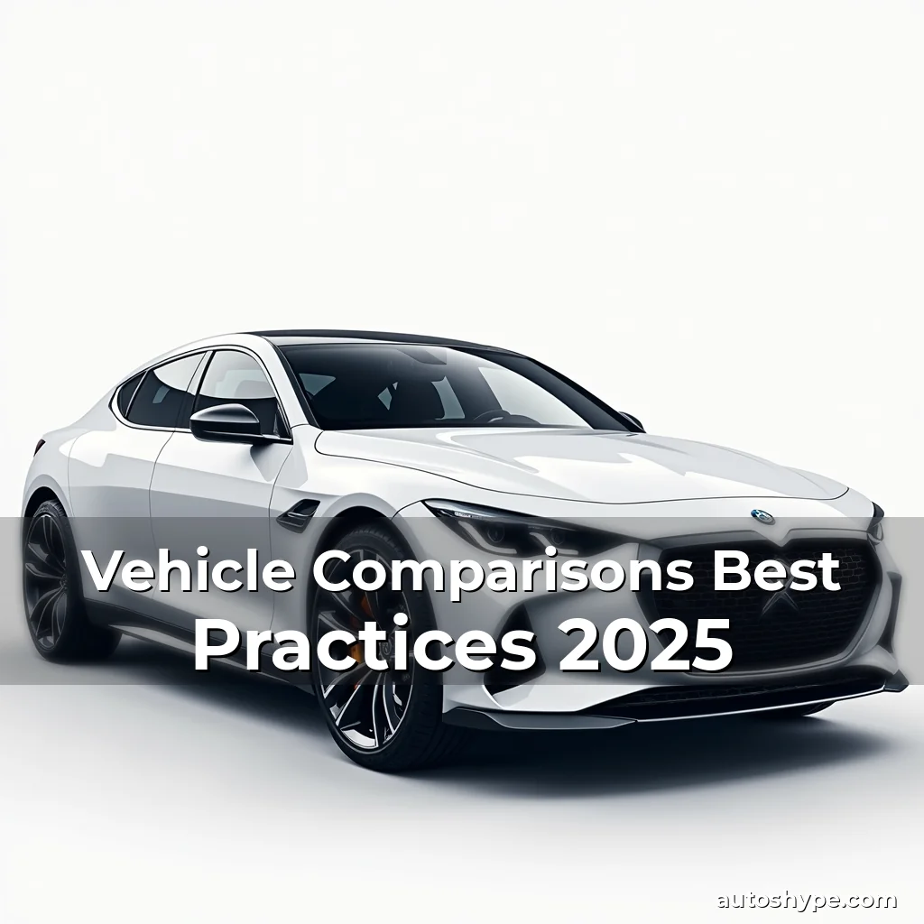 Artistic representation for Vehicle Comparisons Best Practices 2025