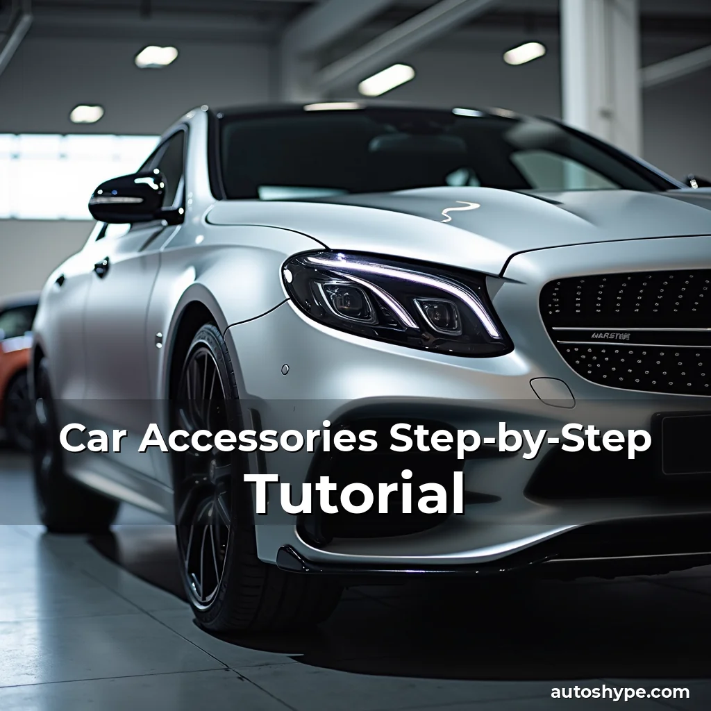Artistic representation for Car Accessories Step-by-Step Tutorial