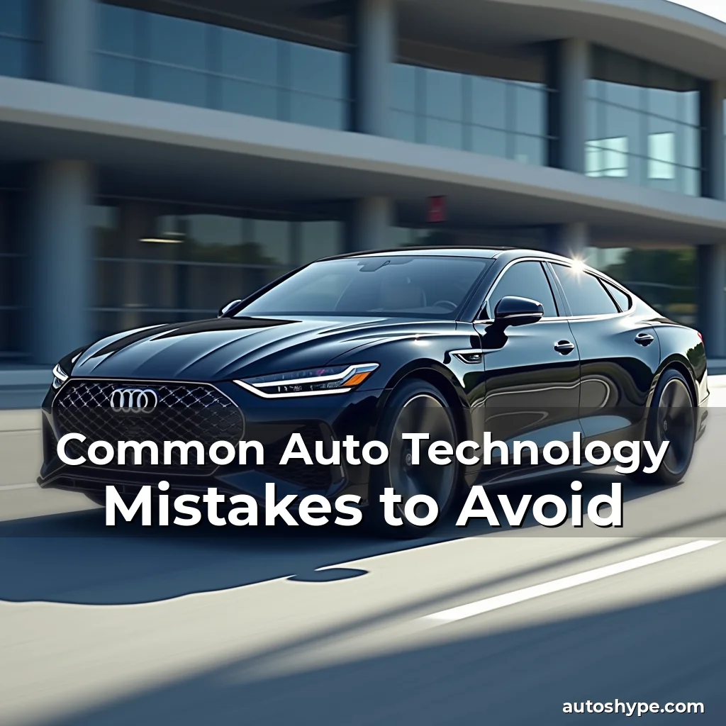Artistic representation for Common Auto Technology Mistakes to Avoid