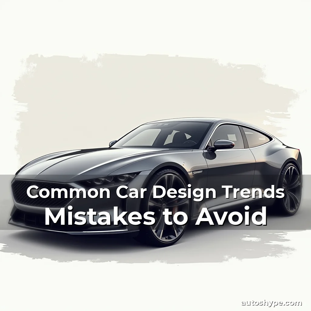 Artistic representation for Common Car Design Trends Mistakes to Avoid