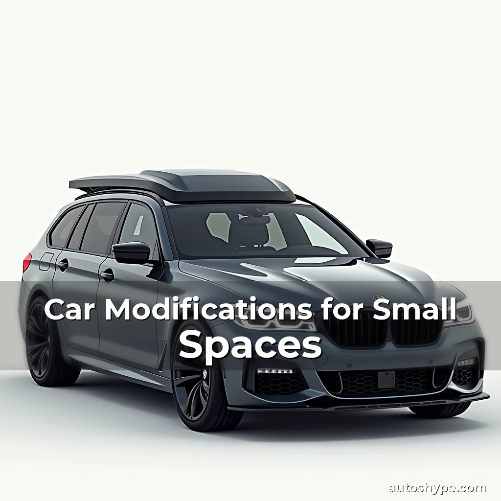 Artistic representation for Car Modifications for Small Spaces