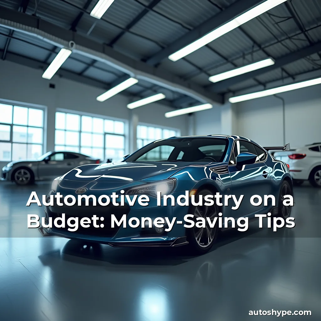Artistic representation for Automotive Industry on a Budget: Money-Saving Tips