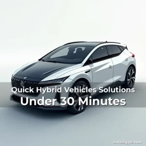 Artistic representation for Quick Hybrid Vehicles Solutions Under 30 Minutes