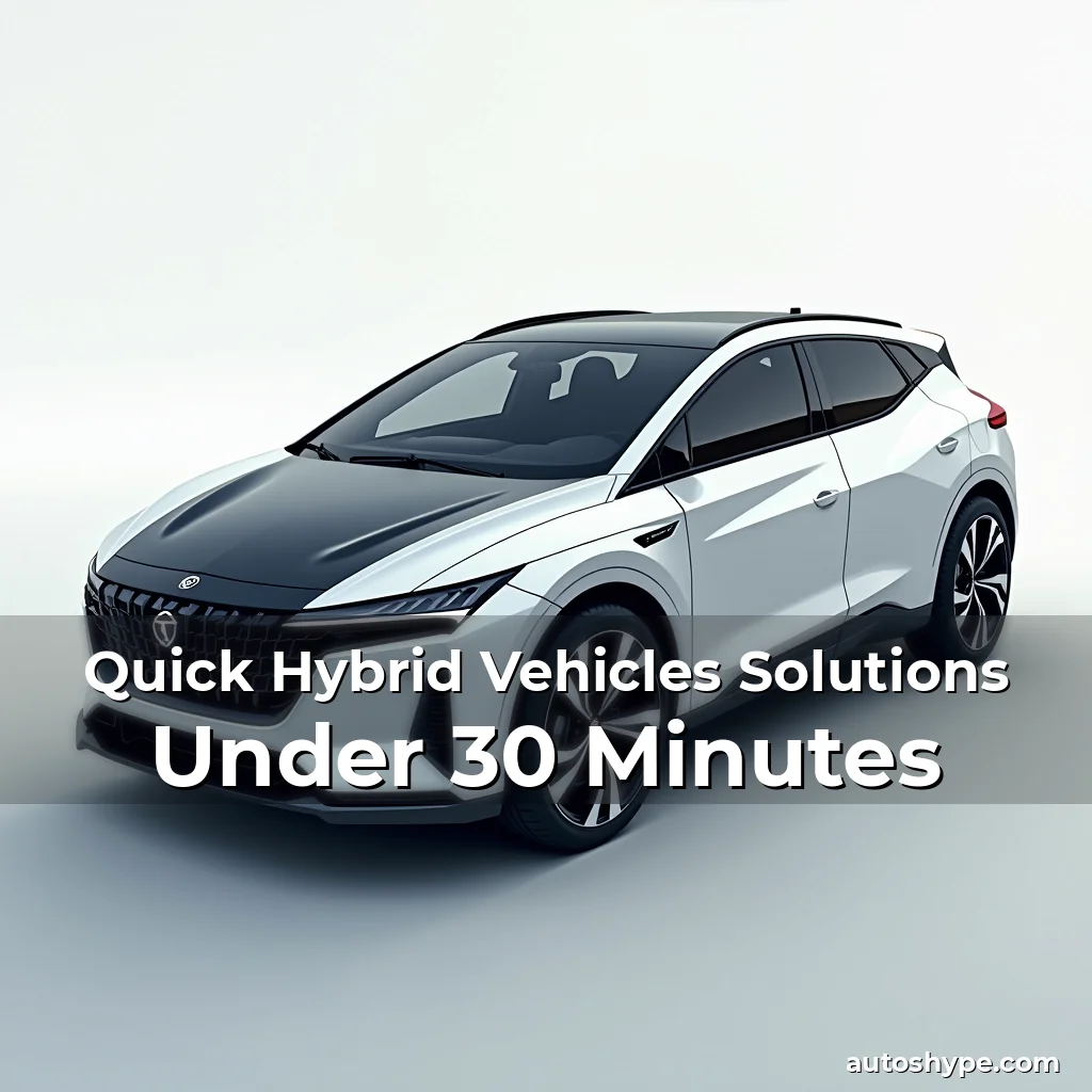 Artistic representation for Quick Hybrid Vehicles Solutions Under 30 Minutes