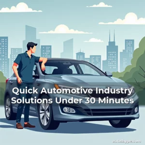 Artistic representation for Quick Automotive Industry Solutions Under 30 Minutes