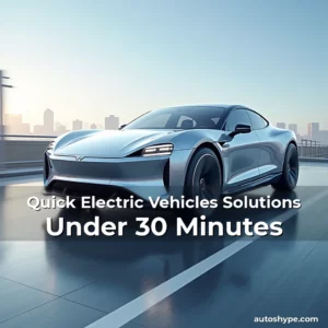 Artistic representation for Quick Electric Vehicles Solutions Under 30 Minutes