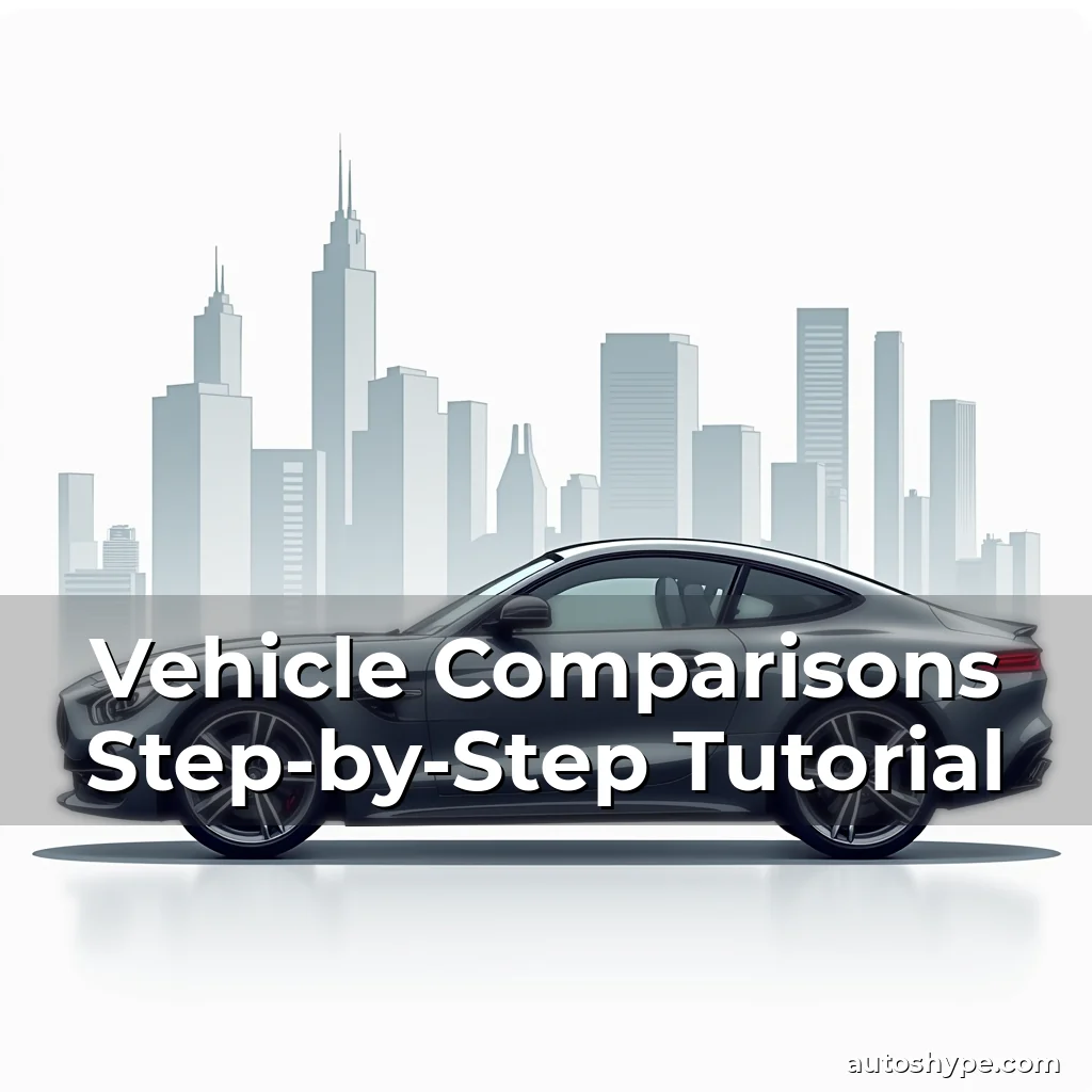 Artistic representation for Vehicle Comparisons Step-by-Step Tutorial
