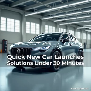 Artistic representation for Quick New Car Launches Solutions Under 30 Minutes