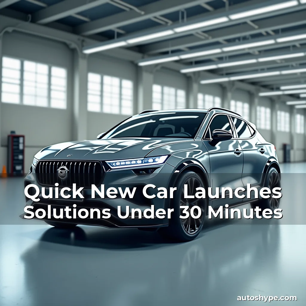 Artistic representation for Quick New Car Launches Solutions Under 30 Minutes