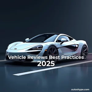 Artistic representation for Vehicle Reviews Best Practices 2025