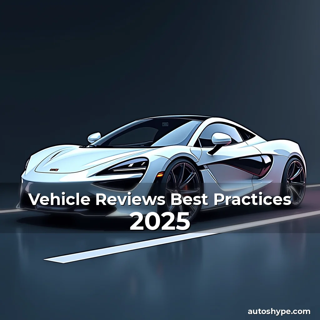 Artistic representation for Vehicle Reviews Best Practices 2025