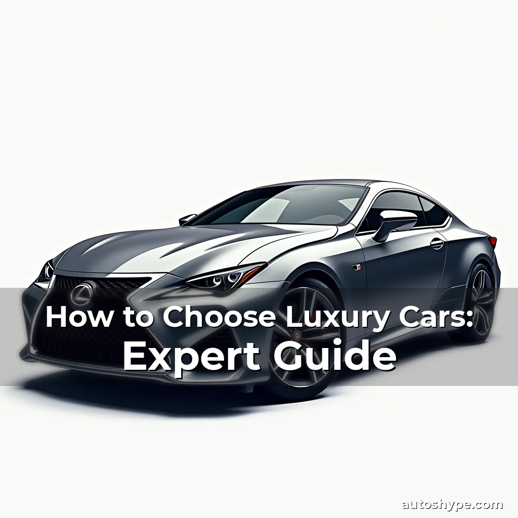 Artistic representation for How to Choose Luxury Cars: Expert Guide
