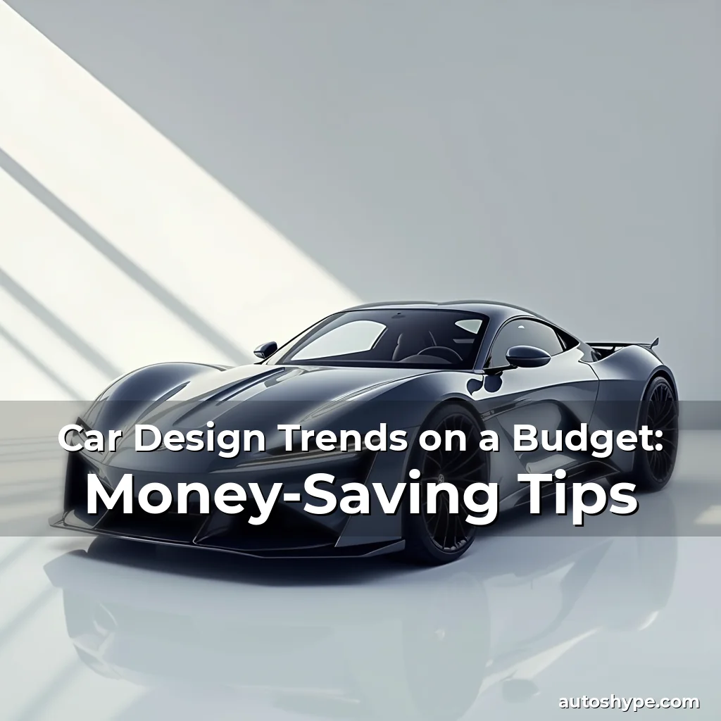 Artistic representation for Car Design Trends on a Budget: Money-Saving Tips