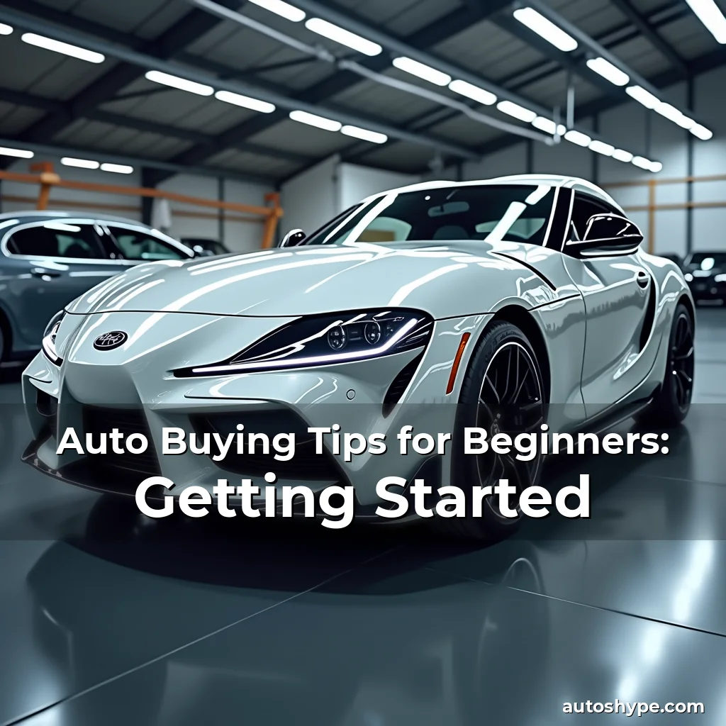 Artistic representation for Auto Buying Tips for Beginners: Getting Started